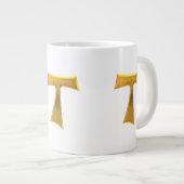 フランシスカンタウクロスパックスエボヌム金ゴールドメタリック ジャンボコーヒーマグカップ (正面右)