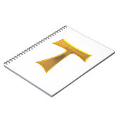 フランシスカンタウクロスパックスエボヌム金ゴールドメタリック ノートブック (左側)