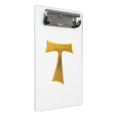 フランシスカンタウクロスパックスエボヌム金ゴールドメタリック ミニクリップボード (アングル)