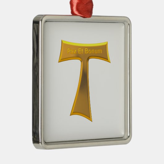 フランシスカンタウクロスパックスエボヌム金ゴールドメタリック メタルオーナメント (右)