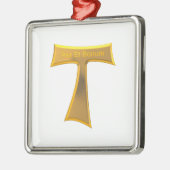 フランシスカンタウクロスパックスエボヌム金ゴールドメタリック メタルオーナメント (左)