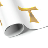 フランシスカンタウクロスパックスエボヌム金ゴールドメタリック ラッピングペーパー (ロールコーナー)