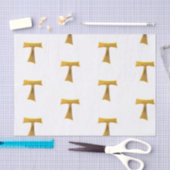 フランシスカンタウクロスパックスエボヌム金ゴールドメタリック 薄葉紙 (クラフト)