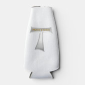 フランシスカンタウ十字平和と良い銀&金ゴールド ボトルクーラー (正面)