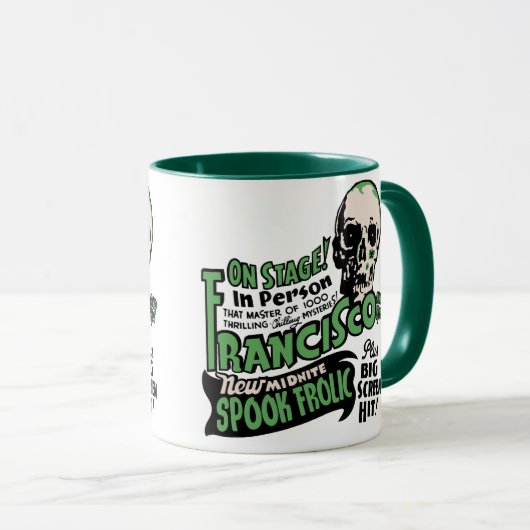 フランシスコの幽霊ショーポスター芸術のマグ マグカップ (正面右)