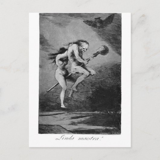 フランシスコゴヤかわいらし先生 ポストカード (正面)