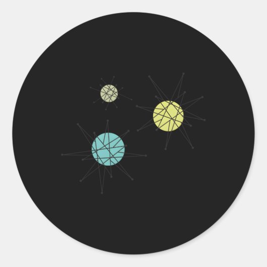 フランシスコスターバストディナーウェア原子力時代 ラウンドシール (正面)