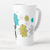 フランシスコスターバストミッドモダンアトミック猫ラテマグ カフェラテマグ (右アングル)