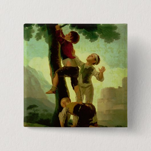 フランシスコホセde Goya y Lucientes |の男の子の上昇 缶バッジ (正面)