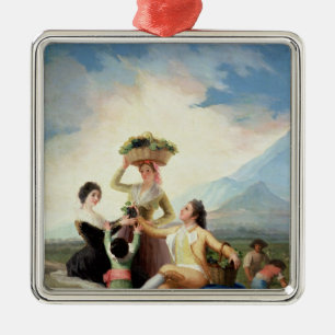 フランシスコホセde Goya y Lucientes の秋、かTh メタルオーナメント