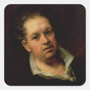フランシスコホセde Goya y Lucientes の自画像 スクエアシール