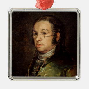 フランシスコホセde Goya y Lucientes の自画像 メタルオーナメント