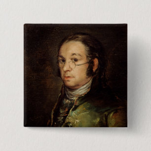フランシスコホセde Goya y Lucientes の自画像 缶バッジ