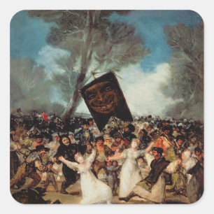 フランシスコホセde Goya y Lucientes 埋葬の スクエアシール