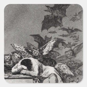 フランシスコホセde Goya y Lucientes 睡眠の スクエアシール