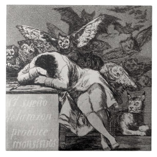 フランシスコホセde Goya y Lucientes  睡眠の タイル