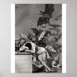 フランシスコホセde Goya y Lucientes 睡眠の ポスター
