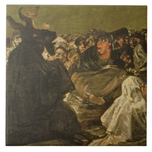 フランシスコホセde Goya y Lucientes 魔法使い タイル