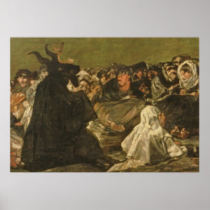 フランシスコホセde Goya y Lucientes 魔法使い ポスター