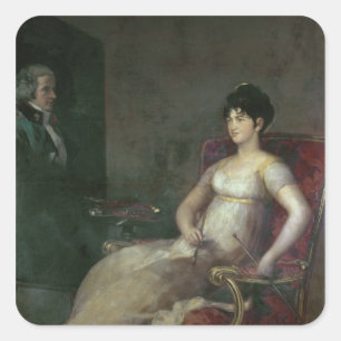 フランシスコホセde Goya y Lucientes Marquesa スクエアシール