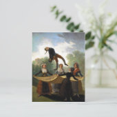 フランシスコ後屋久可藁女琴1791-92油 ポストカード (スタンド正面)