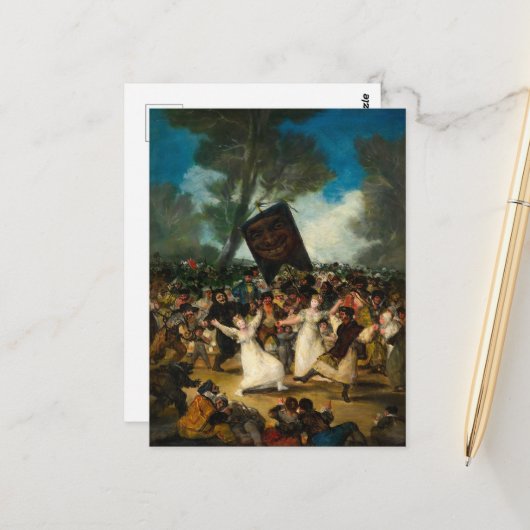 フランシスコ・ゴヤによるイワシの埋葬 ポストカード (正面/裏面インサイチュ)