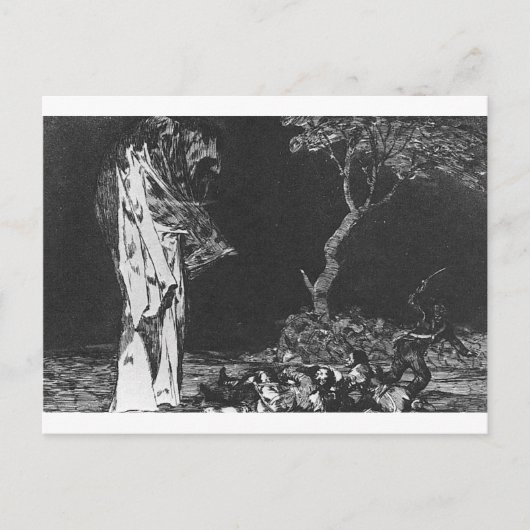 フランシスコ・ゴヤによる恐怖の狂気 ポストカード (正面)