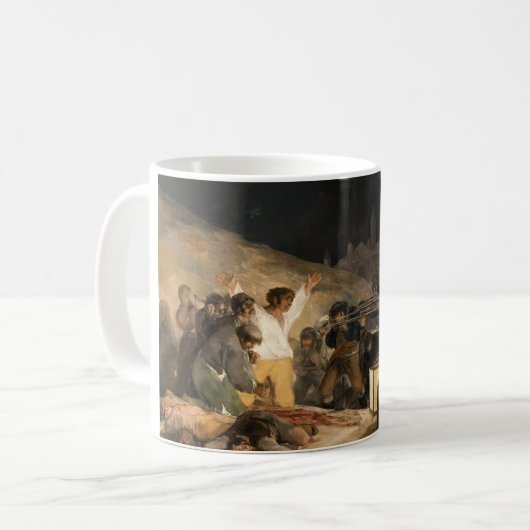 フランシスコ・ゴヤ1808年5月3日 コーヒーマグカップ (正面左)