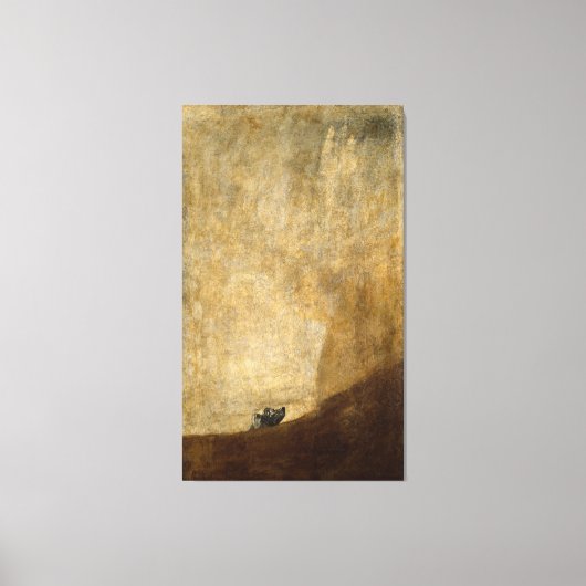 フランシスコ・ゴヤ1820年の黒塗り キャンバスプリント (正面)