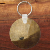 フランシスコ・ゴヤ1820年の黒塗り キーホルダー (正面)