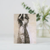 フランシスコ・ゴヤ – アルバ公爵夫人が髪を整える ポストカード (スタンド正面)