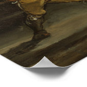 フランシスコ・ゴヤ – エル・マラガトがフライヤー・ペドロを脅かす ポスター (角)