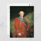 フランシスコ・ゴヤ – スペインのシャルル4世ポートレート ポストカード (正面/裏面)