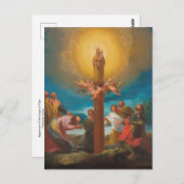 フランシスコ・ゴヤ・ピラールヴァージンの出現 ポストカード (正面/裏面)