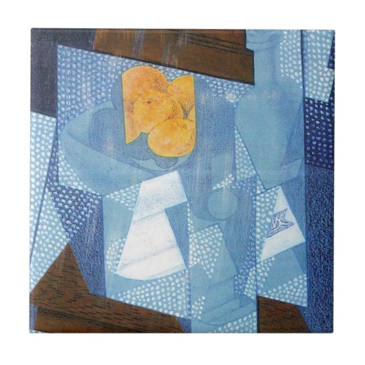 フランシスコ・デ・ゴヤの静物画、キュビズム期の抽象絵画 タイル (正面)