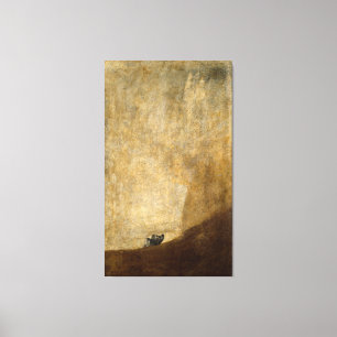 フランシスコ・デ・ゴヤ1820年著犬(黒い絵画) キャンバスプリント