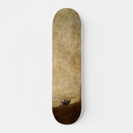 フランシスコ・デ・ゴヤ1820年著犬(黒い絵画) スケートボード (正面)