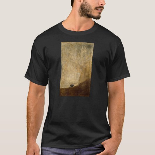 フランシスコ・デ・ゴヤ1820年著犬(黒い絵画) Tシャツ (正面)