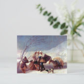 フランシスコ・デ・ゴヤ – 吹雪 ポストカード (スタンド正面)