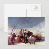 フランシスコ・デ・ゴヤ – 吹雪 ポストカード (正面/裏面)