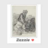 フランシスコ・デ・ゴヤ – 彼らは死にかけている シール (シート)