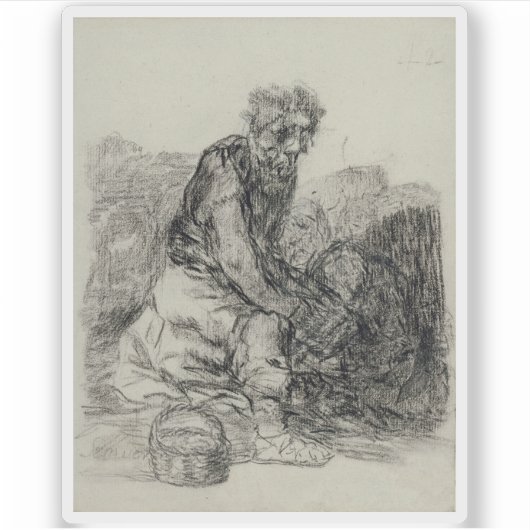 フランシスコ・デ・ゴヤ – 彼らは死にかけている シール (正面)