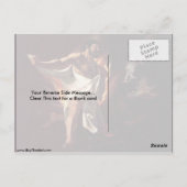 フランシスコ・デ・ズルバランによるヘラクレスの死 ポストカード (裏面)