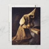 フランシスコ・デ・ズルバラン付き絵を描はがき ポストカード (正面/裏面)