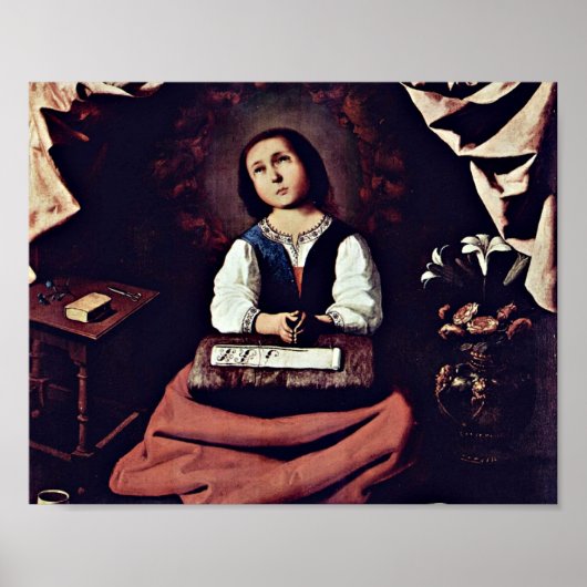 フランシスコ・デ・ズル祈バラン – ヴァージン・メアリー ポスター (正面)