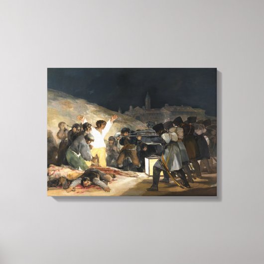 フランシスコ・ド・ゴヤ1808年5月三日 キャンバスプリント (正面)