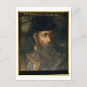フランシスコ・ピサロ(c.1478-1541)スペインのポートレート ポストカード