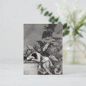 フランシスコ・ホセ・デ・ゴヤ・イ・ルシエンテス |の睡眠 ポストカード (スタンド正面)