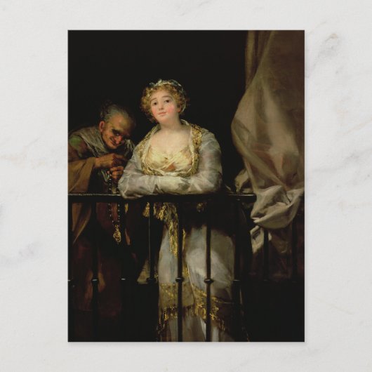 フランシスコ・ホセ・デ・ゴヤ・イ・ルシエンテス | マハとセレ ポストカード (正面)