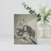 フランシスコ・ホセ・デ・ゴヤ・イ・ルシエンテス |恥ずかしい顔 ポストカード (スタンド正面)